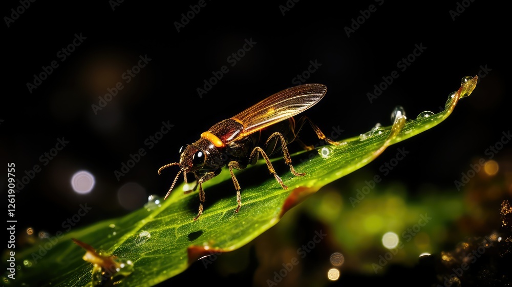 luminescence fireflies with black background luminescence fireflies with black background