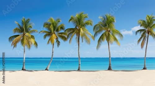 beach palm tree border