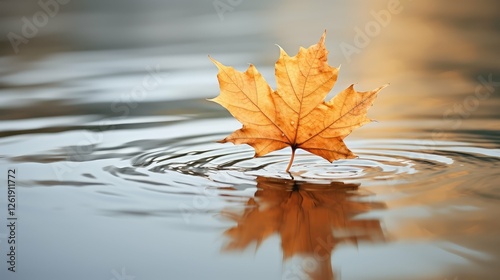 reflection sycamore leaf