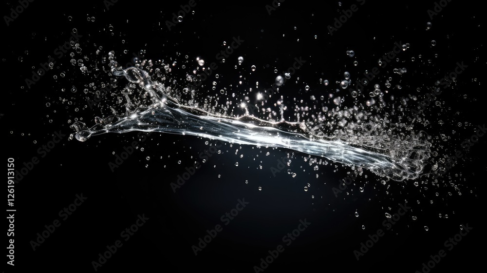 Obraz premium sparkling water spray isolated