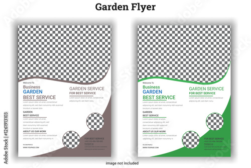 Garden Flyer lawn care garden or landscaping service flyer template leaflet, poster, advertise, reports, brochure cover design lawn care flyer design template. landscaping
