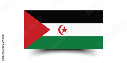 Free Download Sahrawi Arab Democratic Republic flag. The official ratio. Flag icon. Standard color. Standard size. A rectangular flag. Computer illustration. Digital illustration. Vector illustration. - GFXLoad