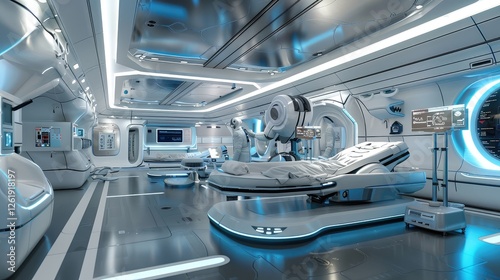Cutting-Edge Futuristic Medical Facility
