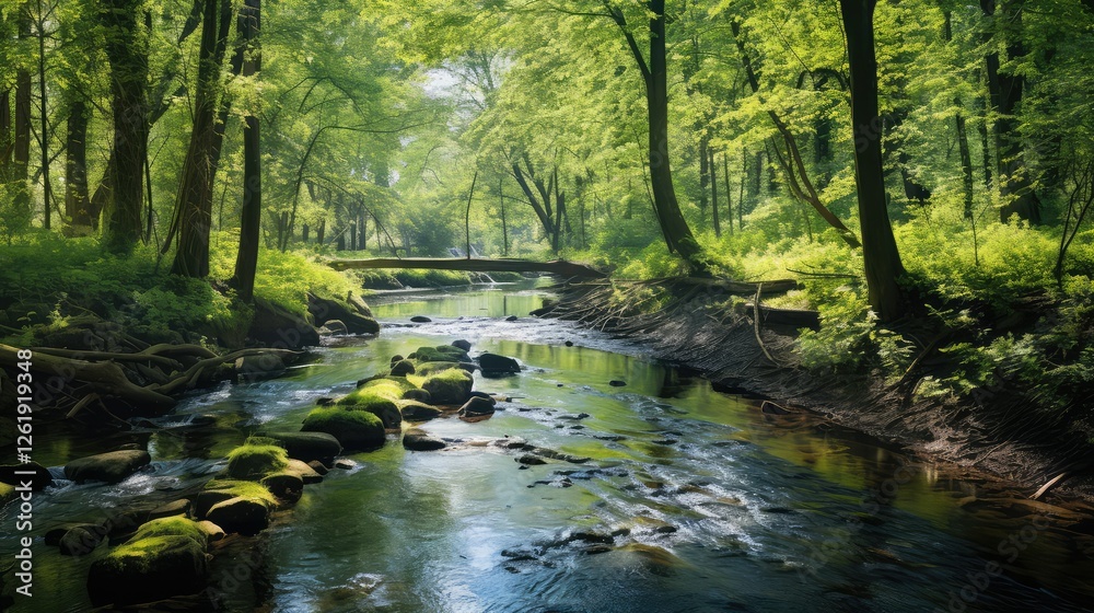 Obraz premium tranquility water yard