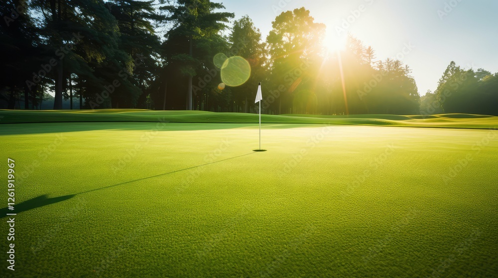Obraz premium flagstick golf greens
