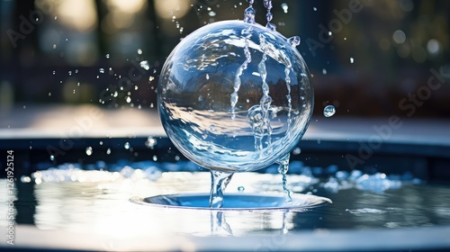 Wallpaper Mural close water orb Torontodigital.ca