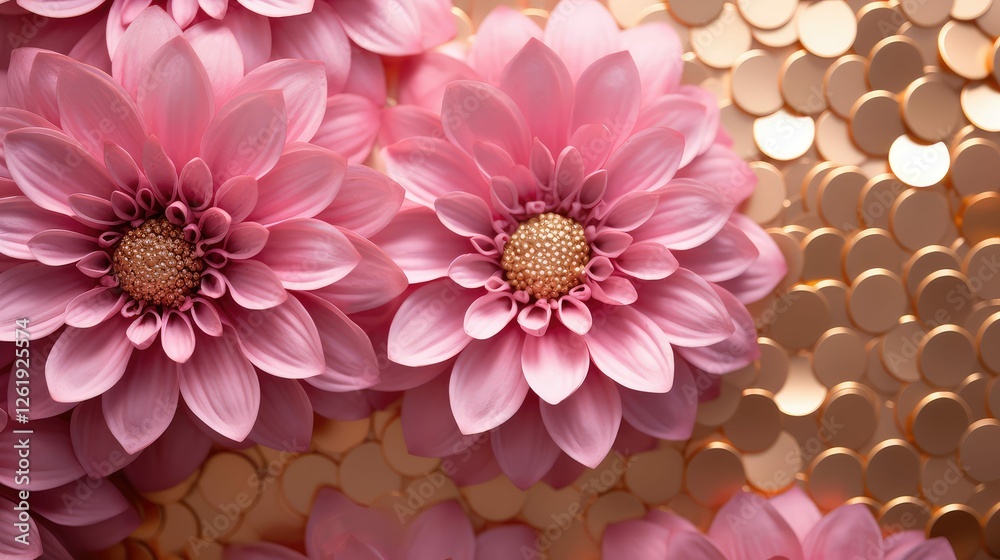 Fototapeta premium vibrant pink gold background