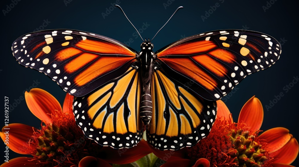 Fototapeta premium up orange and black background