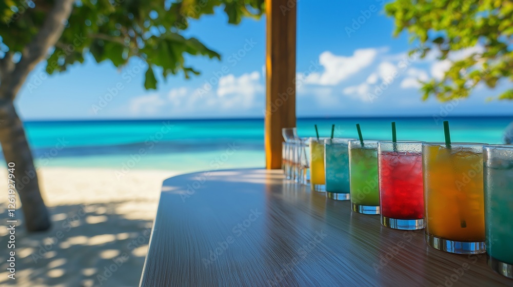 Fototapeta premium romantic beach theme for summer vacation