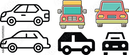 Car Icon Vector Art, Icons