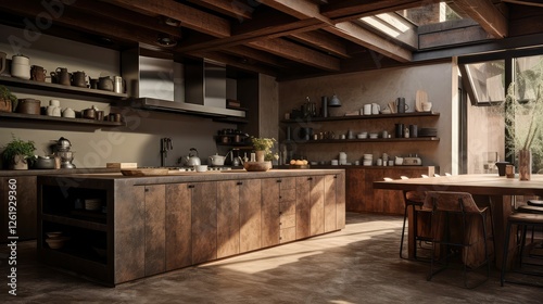 finish brown counter kitchen
