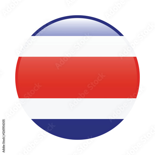 Free Download Costa Rica circle flag logo icon digital vector illustration - GFXLoad