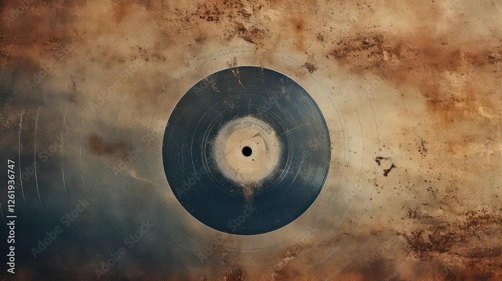 Obraz premium worn album cover texture
