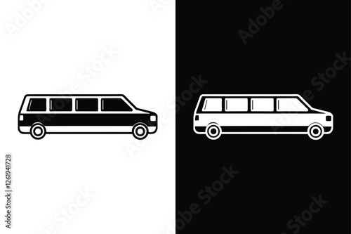 Clean Limousine Silhouettes for Web Design