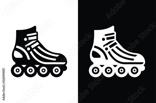 Clean Skate Silhouettes & Circle Icons