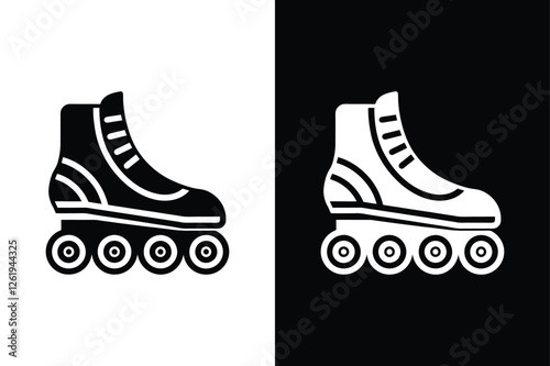 Modern Rollerblade Icon Collection