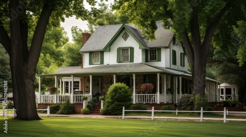 porch old farm house photo