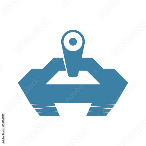 Fire tank logo icon design