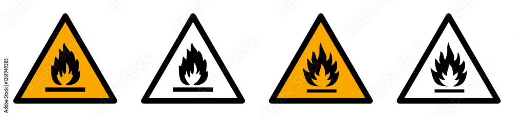 Set of Hazard Symbol. hazard symbol stroke and fill. General purpose warning symbols. Workplace hazard warnings. vector symbols. Set of Hazard Symbol. hazard symbol stroke and fill. General purpose warning symbols. Workplace hazard warnings. vector symbols.