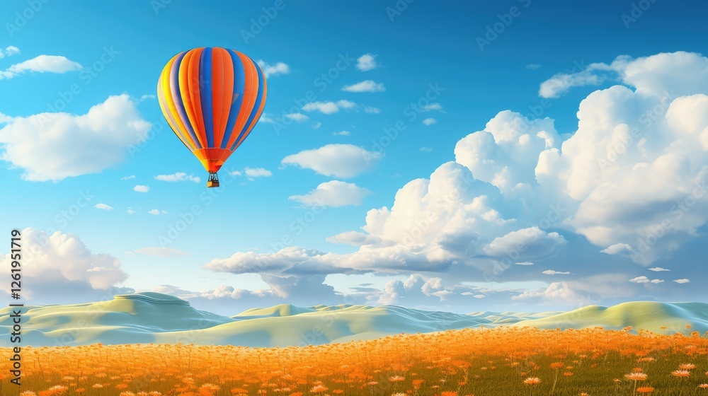 Fototapeta premium freedom blue and orange background