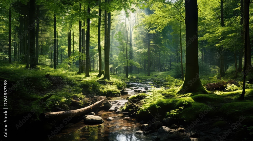 Obraz premium serene black splatter