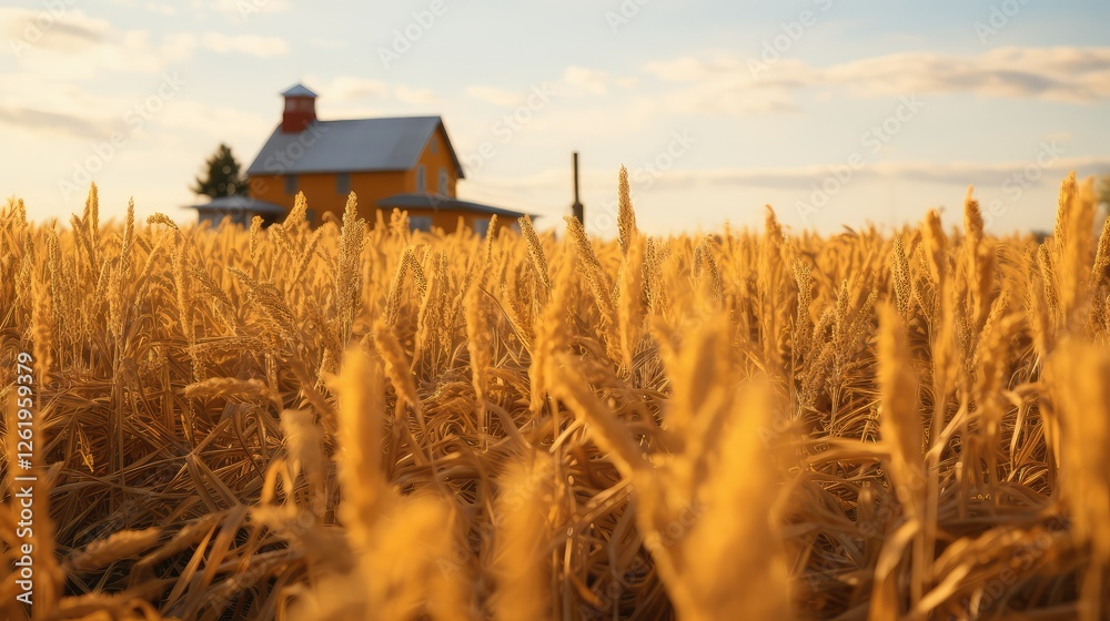 Obraz premium agriculture field of gold