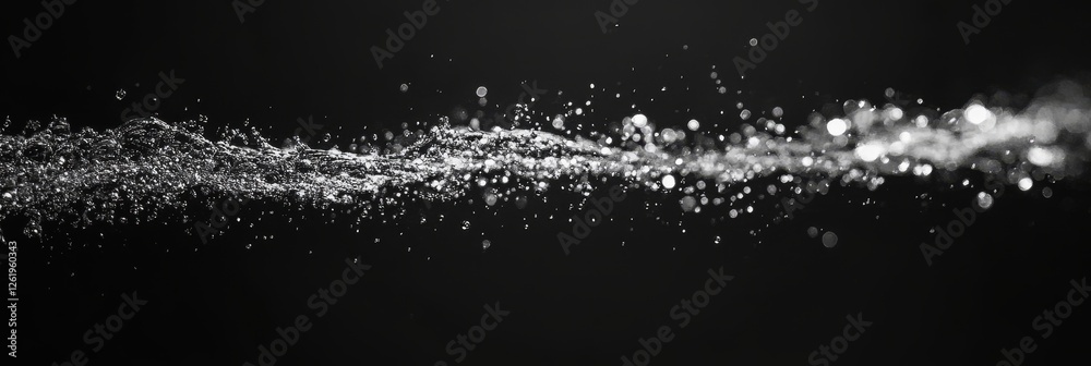 spray water drop droplet steam fog air on black background spray water drop droplet steam fog air on black background