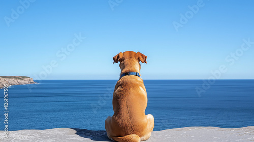 Dog Contemplating the Ocean...
