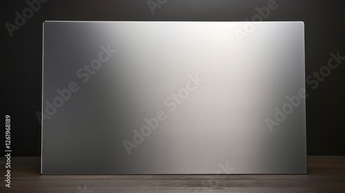 reflective brushed metal plate