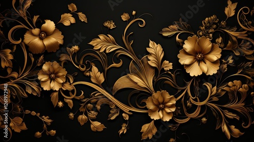 bronze black background design