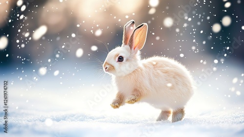 Bunny in Winter Wonderland