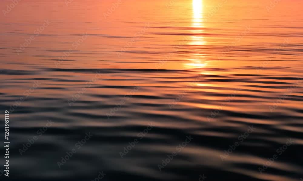 A close-up of rippling water reflecting golden light from the setting sun, creating an enchanting visual display of color and movement in a peaceful aquatic environment. A close-up of rippling water reflecting golden light from the setting sun, creating an enchanting visual display of color and movement in a peaceful aquatic environment.