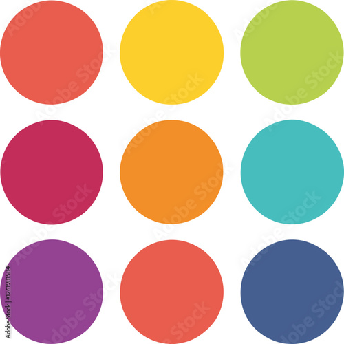 set of colorful round buttons,set of round buttons,set of colorful vector buttons