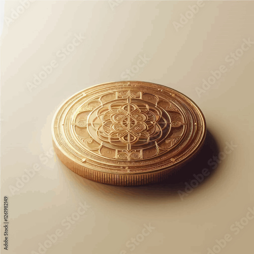 coin round maze in the middle of a maze