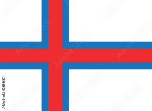Nationall flag of Faroe Islands. Vector illustration
Faroe Islands.eps