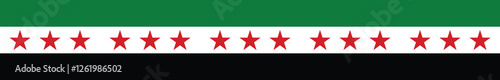 Syria flag long banner digital vector illustration