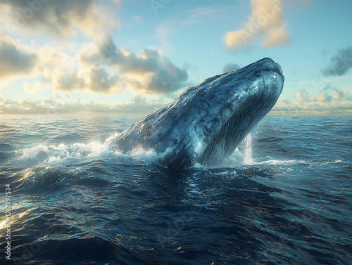 leviathan rising from the ocean