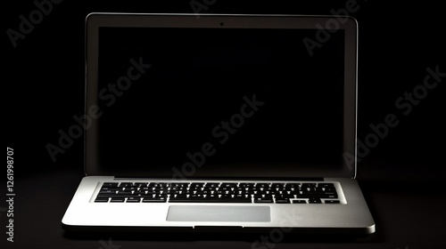 Wallpaper Mural Silhouette of a Laptop in the Dark Torontodigital.ca