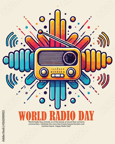 World Radio Day Music Day Social Media Post Banner Template