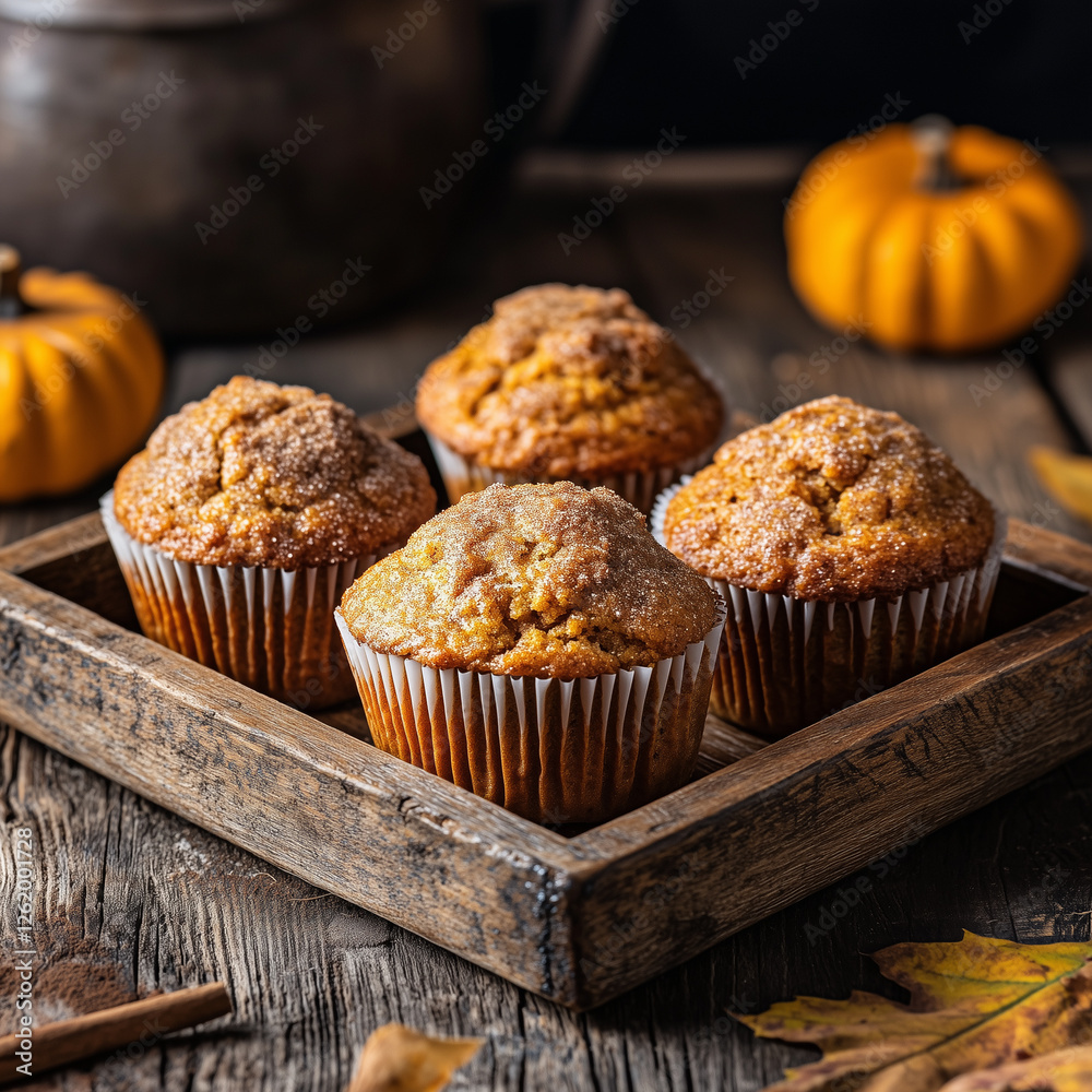 Rustic Pumpkin Muffins with Cinnamon and Sugar Topping Rustic Pumpkin Muffins with Cinnamon and Sugar Topping