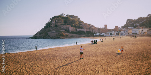 man walking on the beach