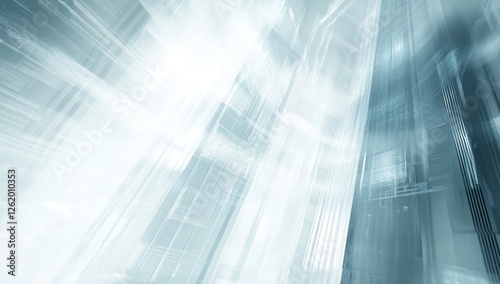 Futuristic city  rising structures  digital background  technology  website banner