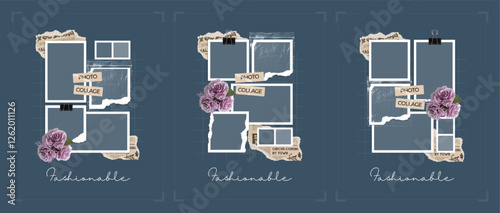 Photo Collage Layouts, Moodboard Mockup