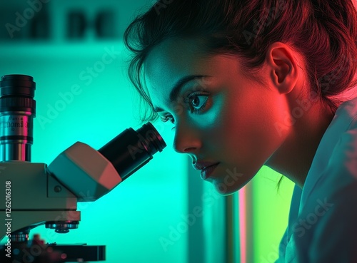 During an experiment in the laboratory, a scientist observes a sample using a microscope