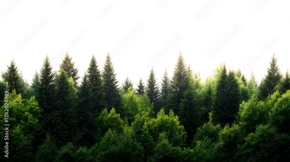 Dense Forest Canopy in Pristine Light Dense Forest Canopy in Pristine Light