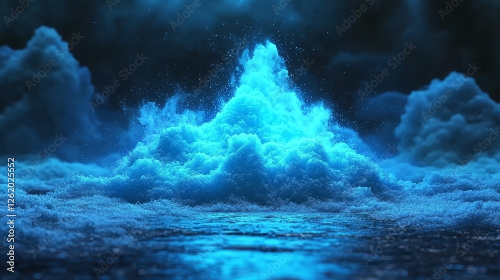 Grid-based network connection structure set against a dark blue backdrop Grid-based network connection structure set against a dark blue backdrop