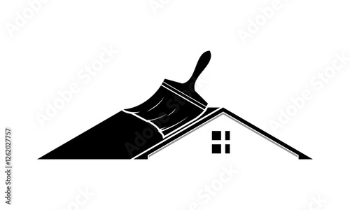 House repaint logo icon design