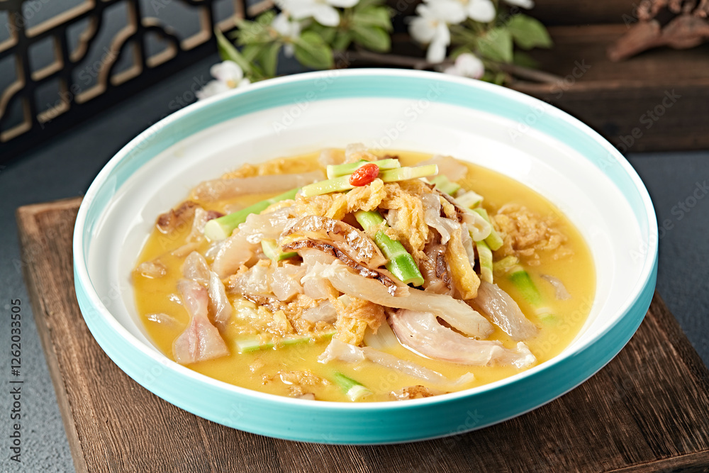 Braised Pig's Pig's Tail with Pickled Cabbage and Young Bamboo Shoots Braised Pig's Pig's Tail with Pickled Cabbage and Young Bamboo Shoots
