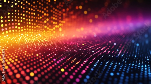 Wallpaper Mural Transparent minimalistic dot line pattern with gradient hues for tech presentations Torontodigital.ca