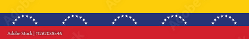 Venezuela flag long banner digital vector illustration